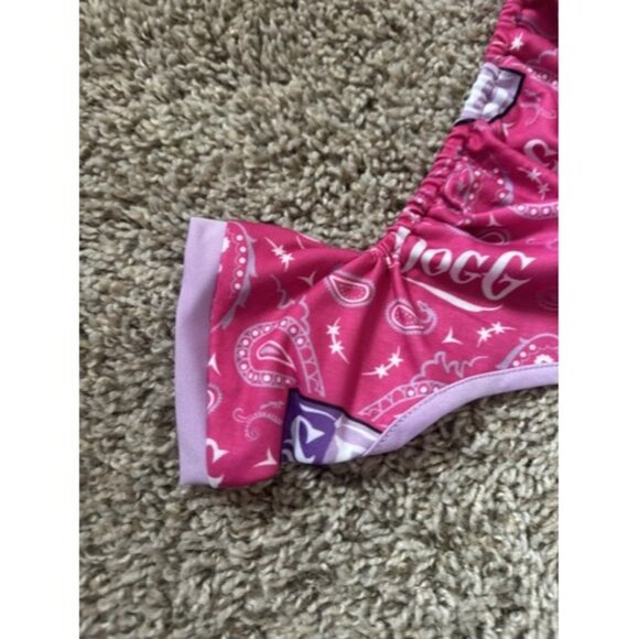 Snoop Doggie Doggs Pet Dog Pajamas Pink PJ's Size Medium Jammies - Picture 3 of 10